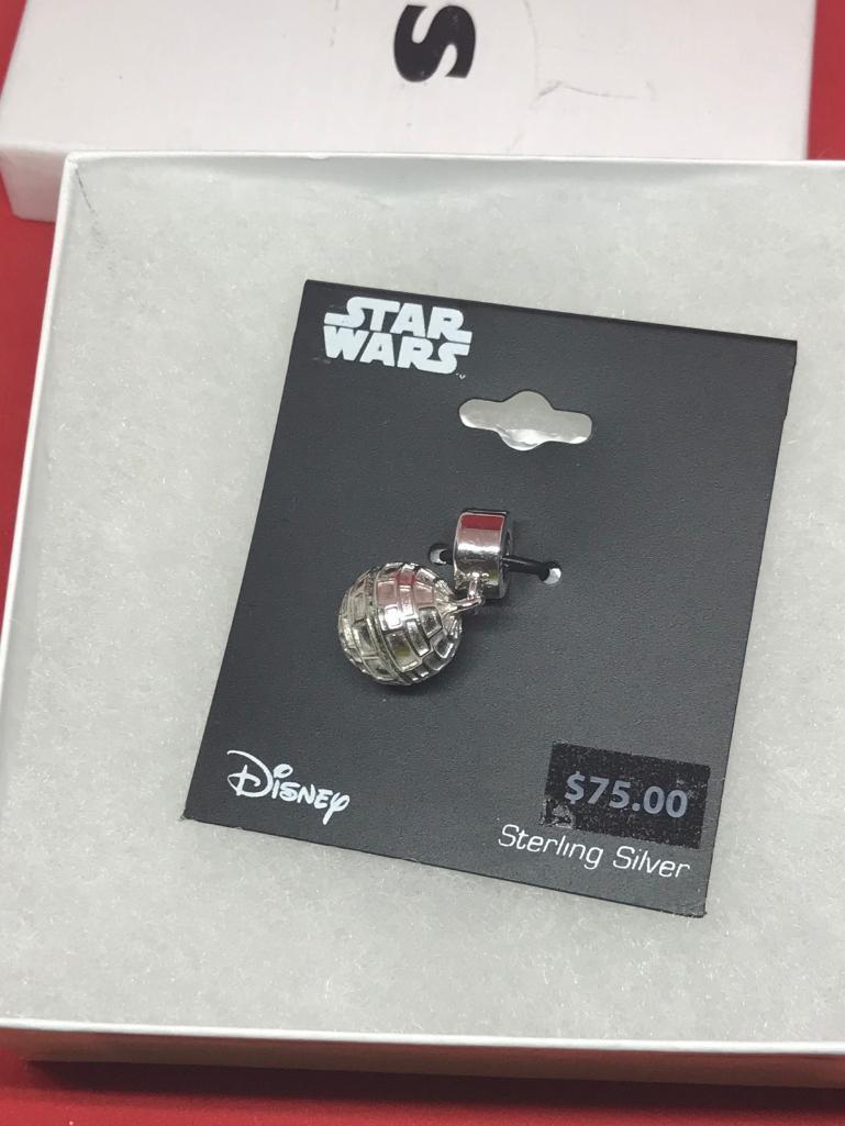 Star Wars Death Star Sterling Silver Charm, $75.00 MSRP, NIB