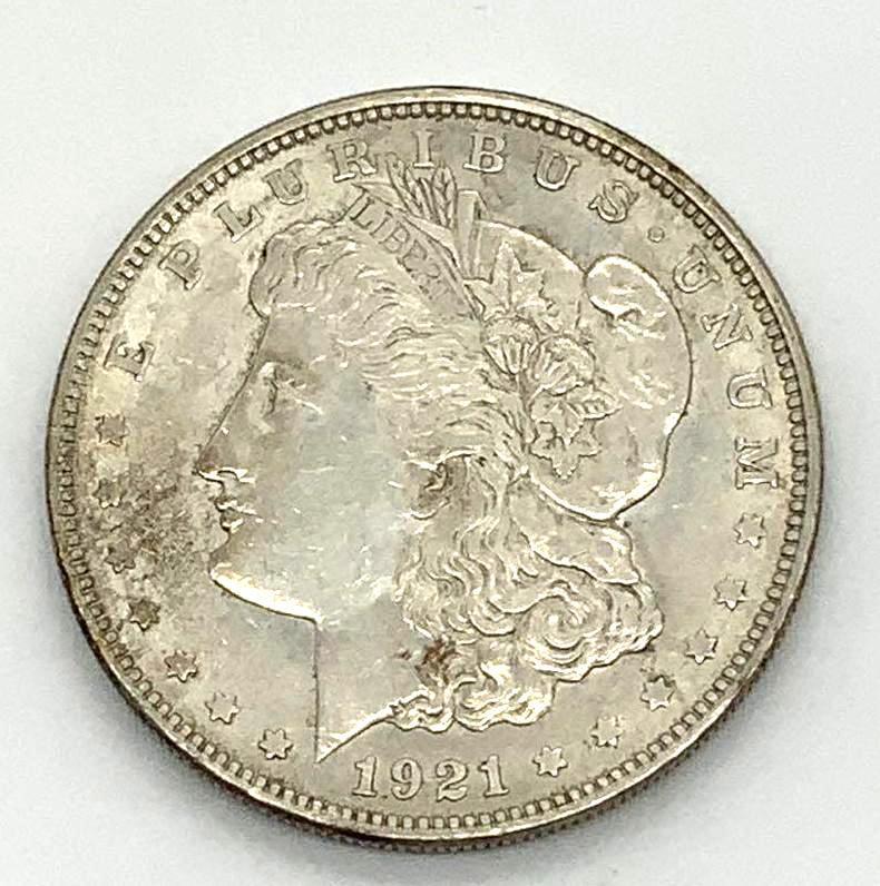 3 -1921 MORGAN SILVER DOLLARS