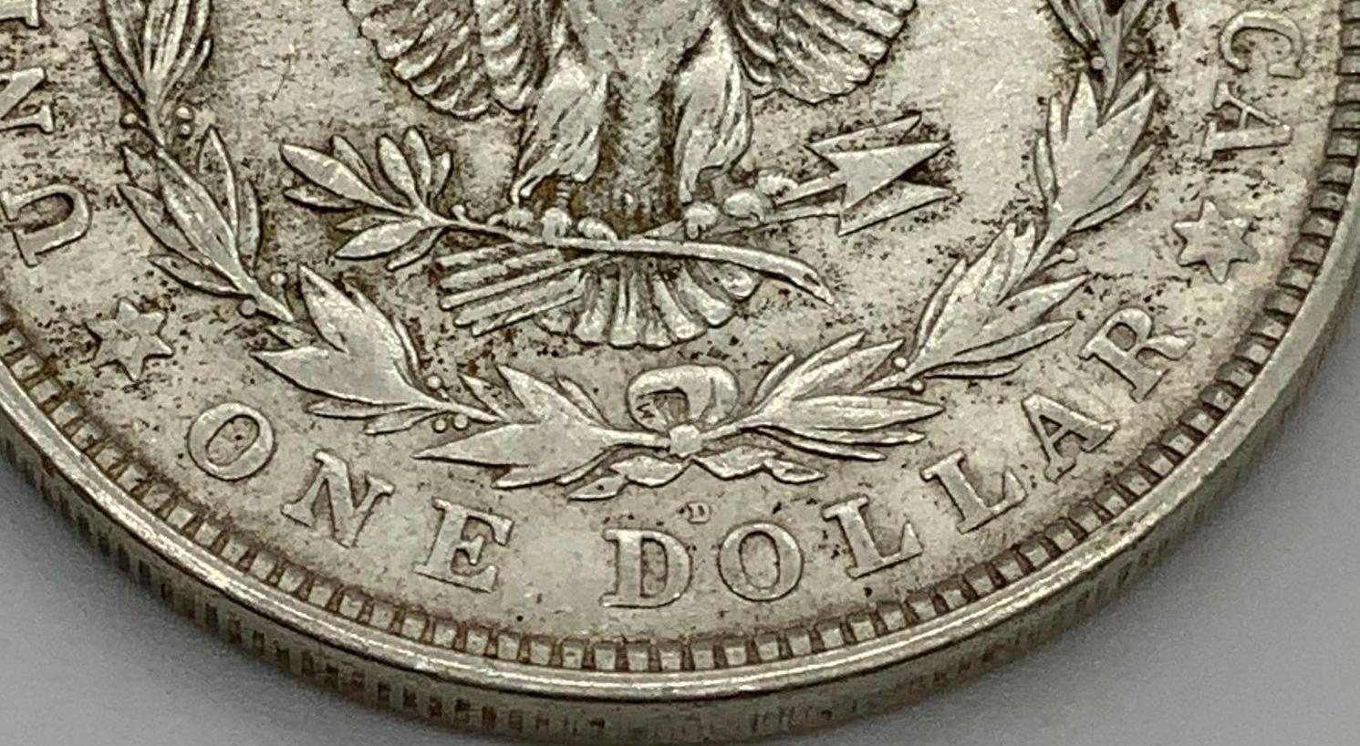 4 - 1921-D MORGAN SILVER DOLLARS