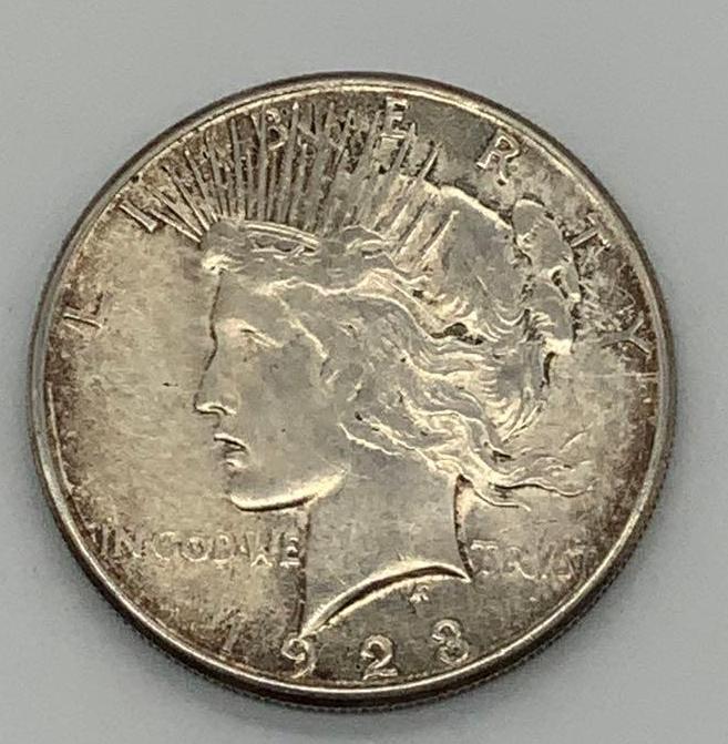 2 - 1923-S PEACE SILVER DOLLARS