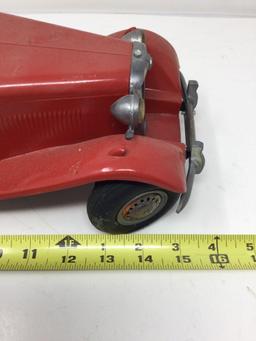 Doepke Toy Models 1950s Red and Black Automobile