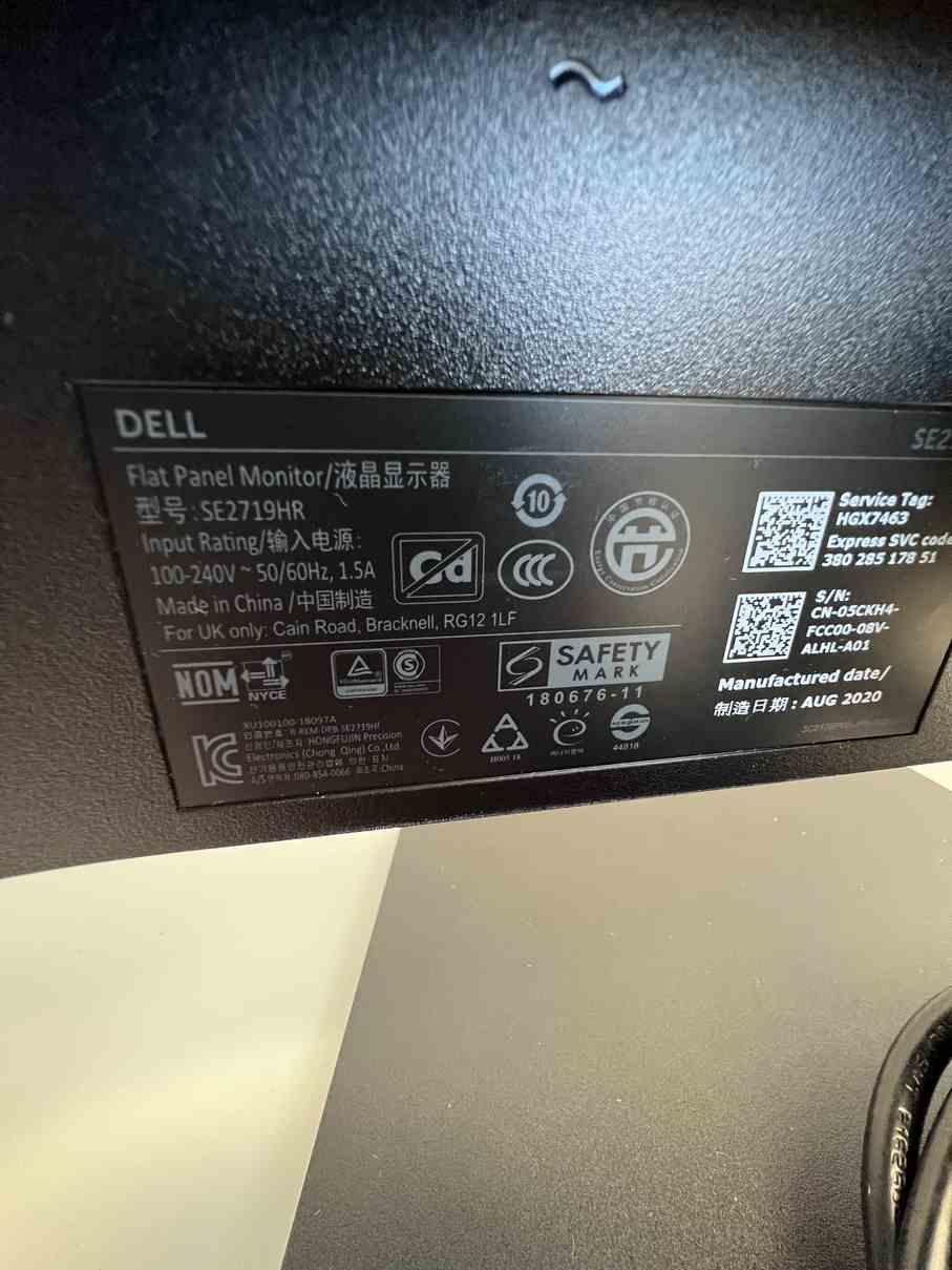 Dell 27"  Flat Panel Monitor SE2719HR