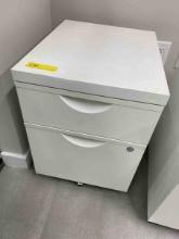 Ikea Erik 2 Drawer White Cabinet on Casters 20" x 16" x 22"