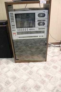 Toshiba Stereo Set With Cabinet