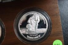 (3) 1990 Wyoming Commemorative 1 oz. Silver Coins