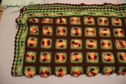 (3) Handmade Afghan Blankets
