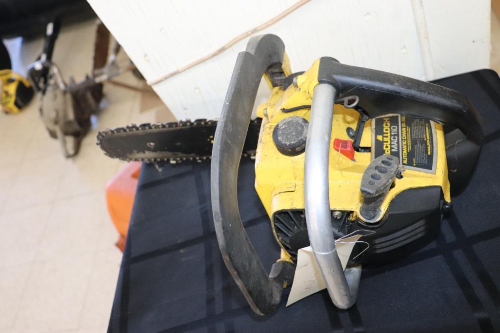 McCulloch 110 Gas Powered Chainsaw