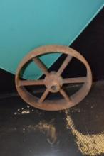 12 in. Dia. Antique Steel Wheel