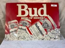 Budweiser tin sign