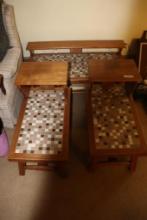 (2) End Tables & Coffee Table