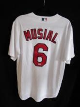 Stan Musial signed St Louis Cardinals Baseball jersey