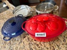 CAST IRON COOKING WARE AND STAINLESS COOKING WARE