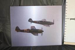 Wall hanging Print of 2 World War 2 era Fighter Planes