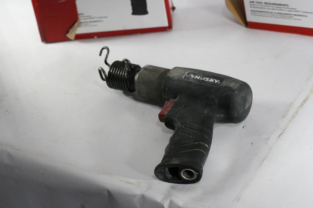 2 Units Hammer Drills: Husky Air Powered Tools Medium Stroke Air Hammer UPC 722470278412