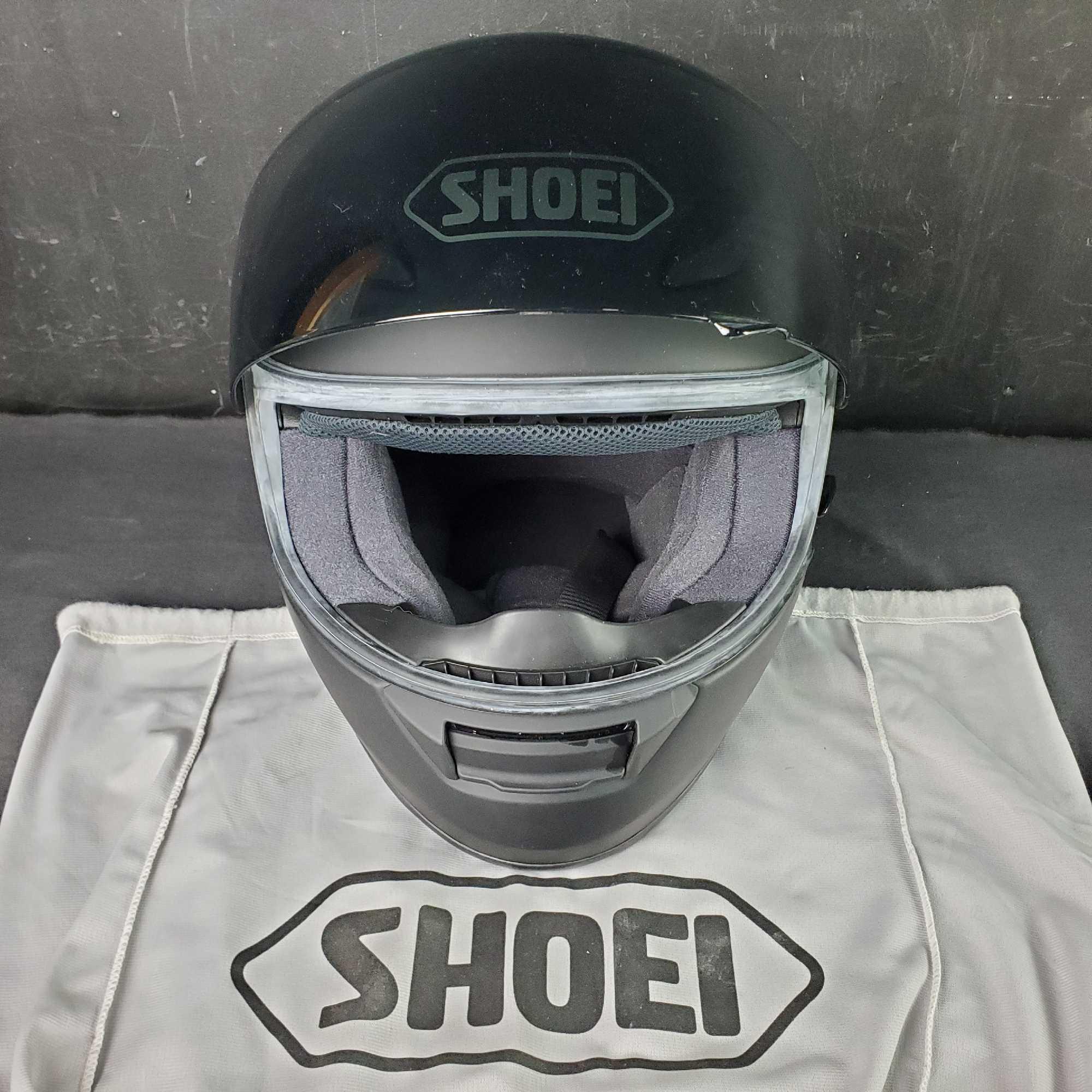 Shoei RF-1100 Matte black Full Face Motorcycle Street Riding Helmet size Large with bag