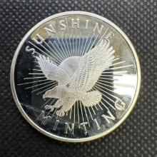 Sunshine Minting 1 Troy Oz .999 Fine Silver Bullion Coin