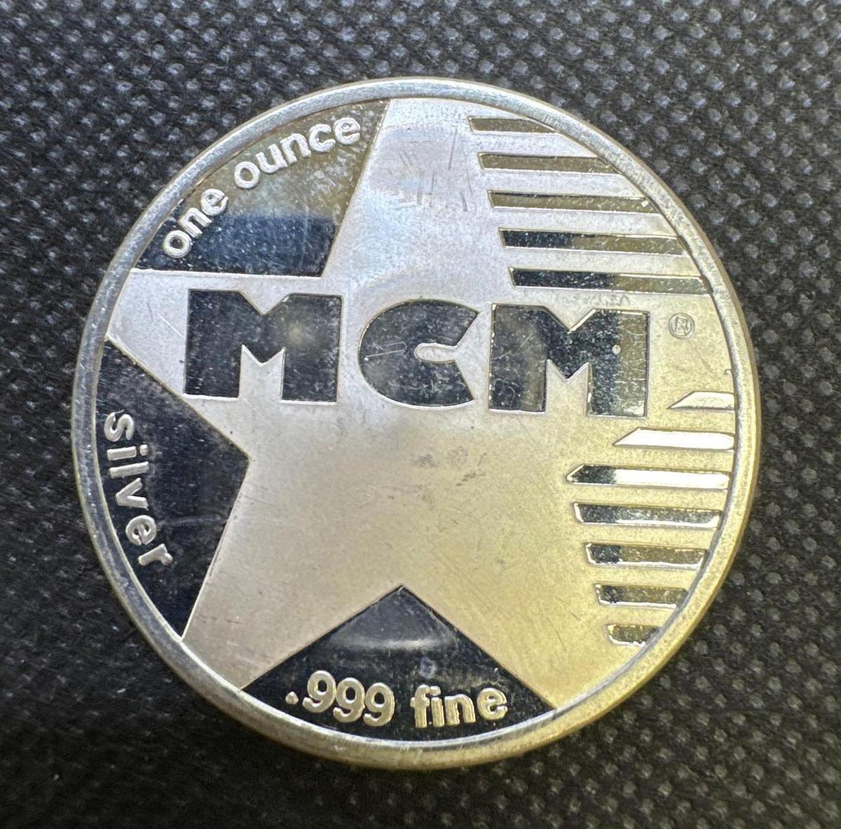 MCM 1 Troy Oz .999 Fine Silver Bullion Coin