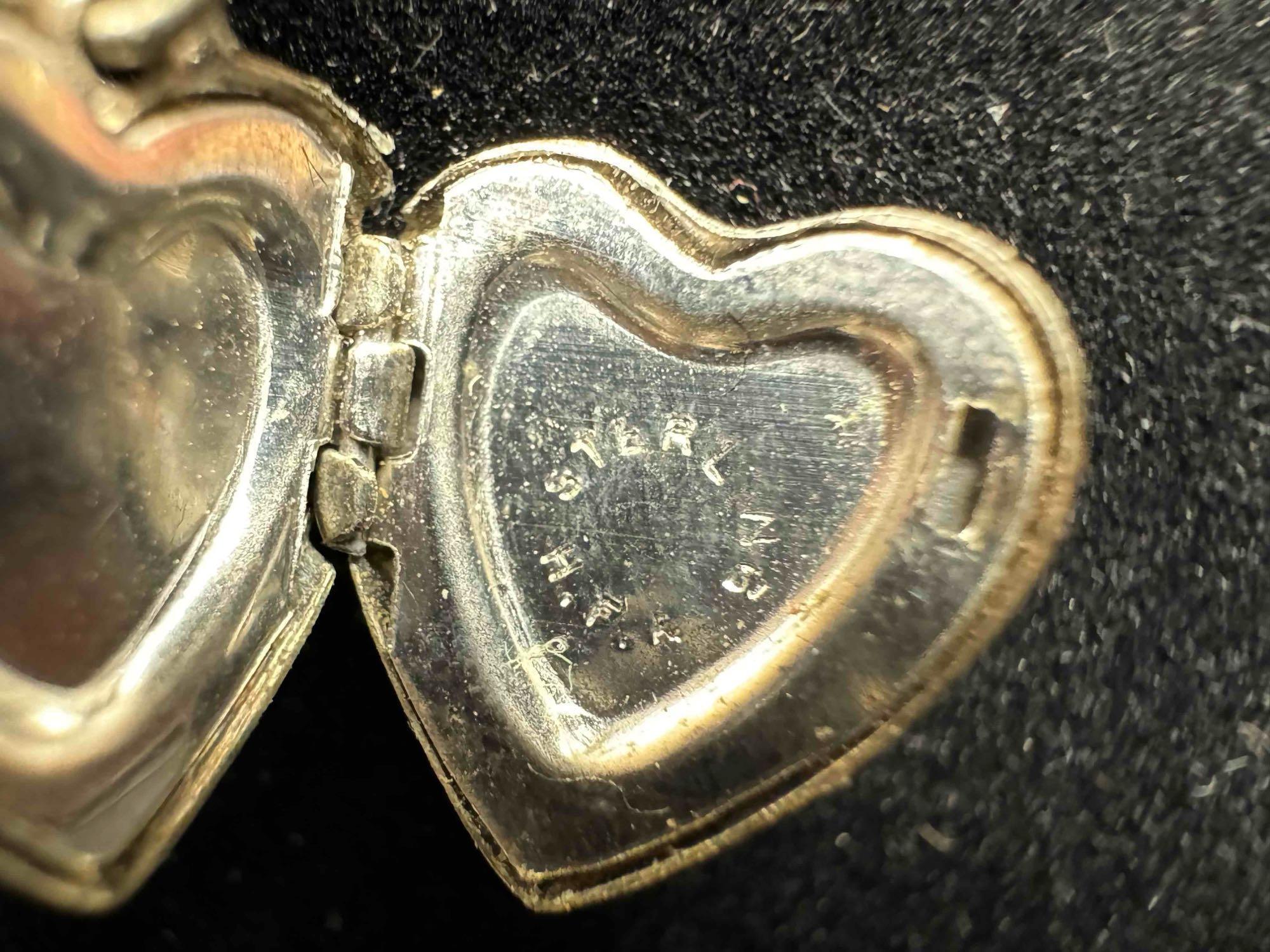 Vintage Sterling Silver Heart Locket