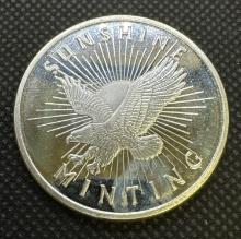 Sunshine Minting 1 Troy Oz .999 Fine silver Bullion Coin