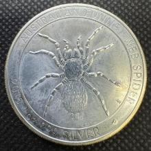 2015 Australian Funnel Web Spider 1 Troy Ounce .999 Fine Silver $1 Round Bullion Coin