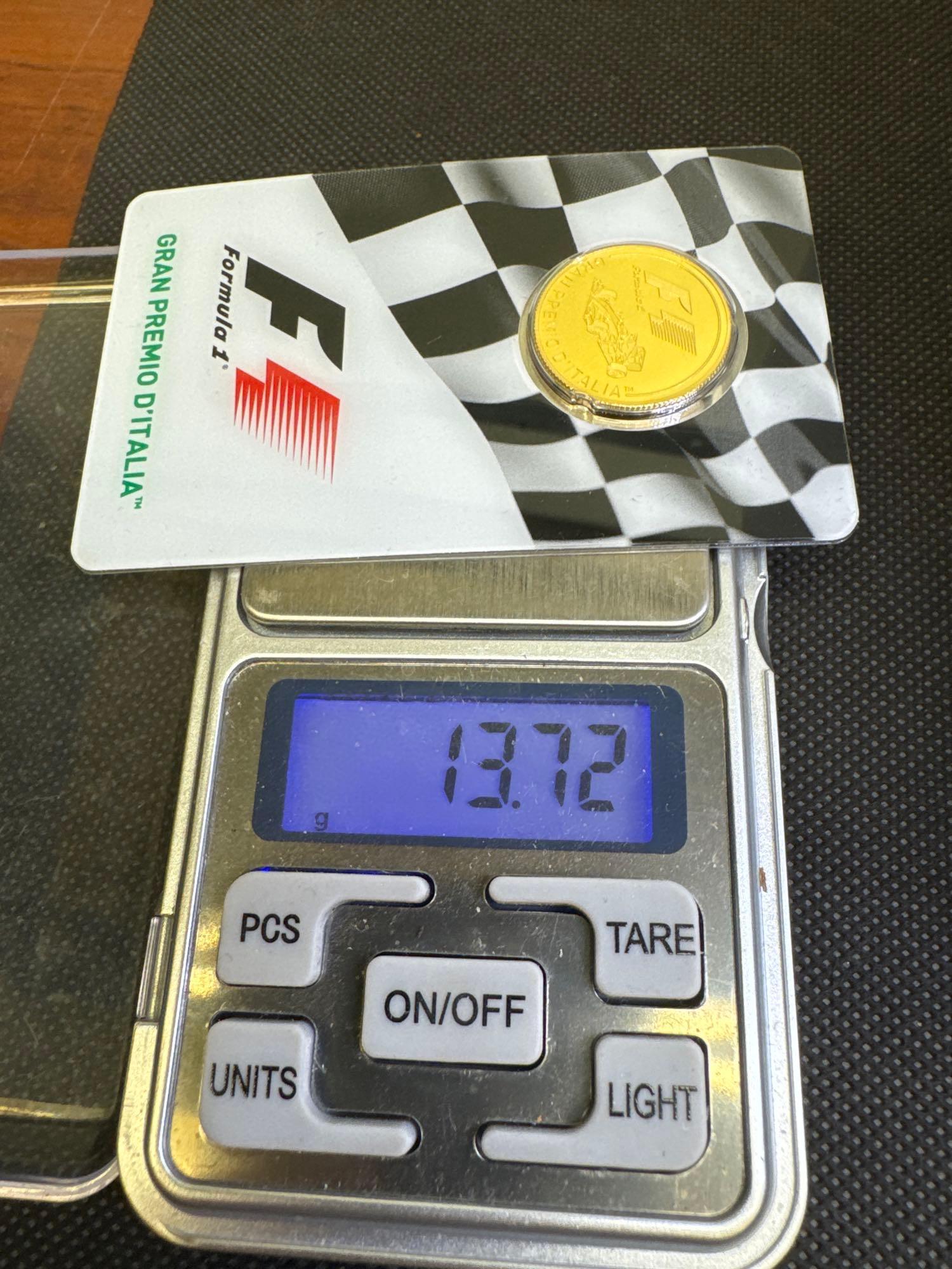 PAMP 1/4 Oz 999.9 Fine Gold Formula 1 Bullion Coin