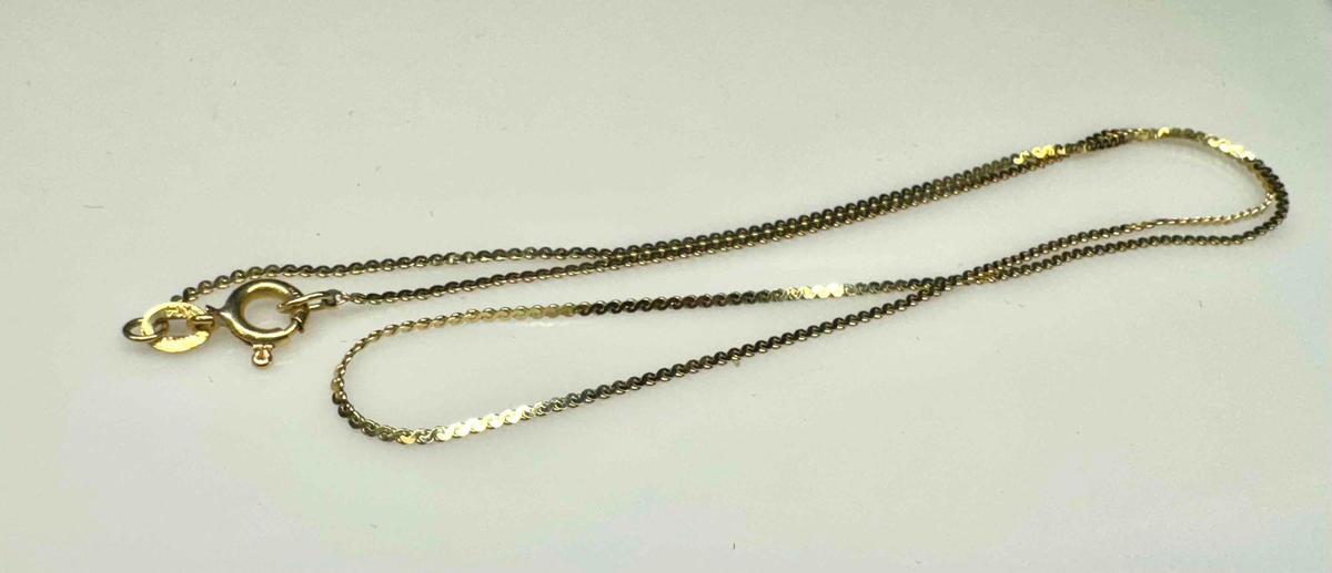 Italy 14k Gold Chain 1.86g