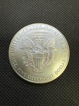 2017 1 Troy Oz .999 Fine Silver Walking Liberty American Eagle Bullion Coin