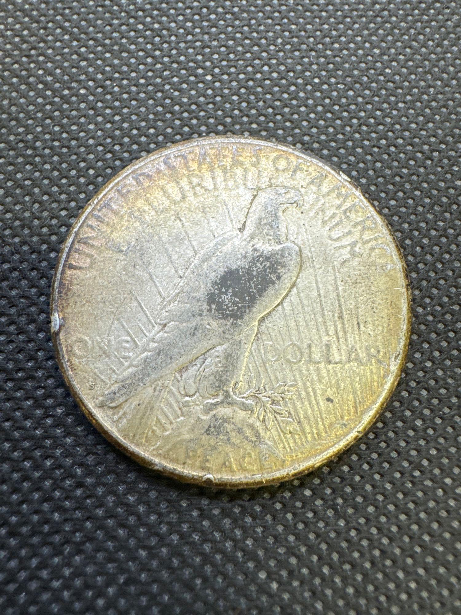 2x 1922 Silver Peace Dollars 90% Silver Coins 1.88 Oz