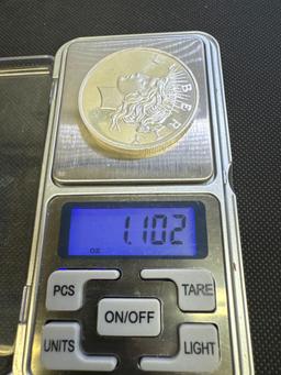 Oklahoma Federated Gold & Numismatics INC 1 Troy Oz .999 Fine Silver Bullion Coin