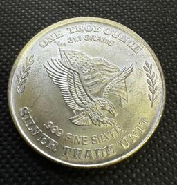 1981 US Assay Eagle 1 Troy Oz .999 Fine Silver Bullion Coin