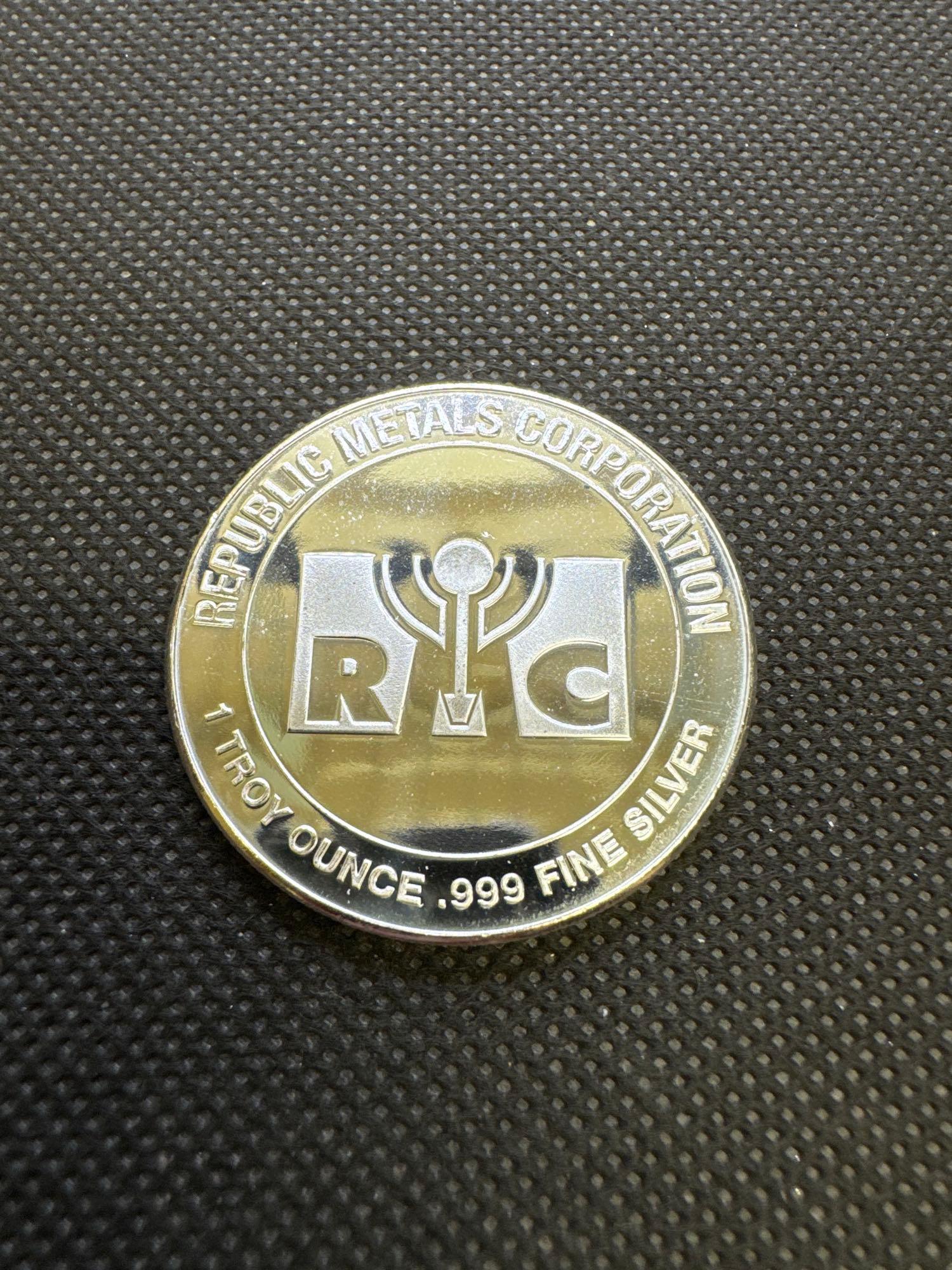 3x RMC 1 Troy Oz .999 Fine Silver Bullion Coins 3.30ct