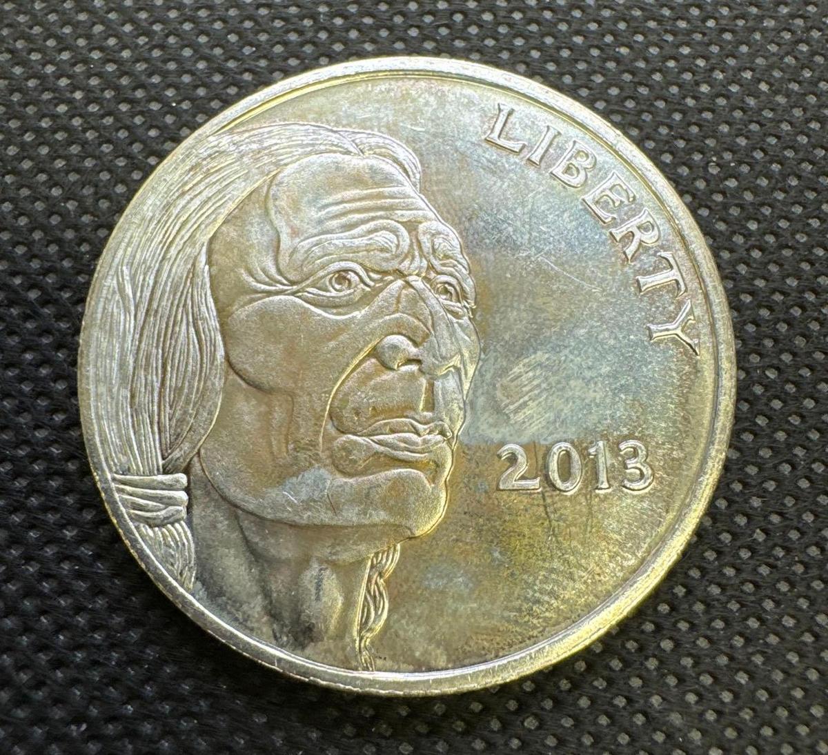 2013 1 Troy Oz .999 Fine Silver Buffalo Bullion Coin