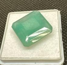 Square Cut Sea Green Emerald Gemstone Wow Beautiful Stone 12.25ct