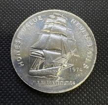 1974 Constitution Mint 1 Troy Oz .999 Fine Silver Bullion Coin