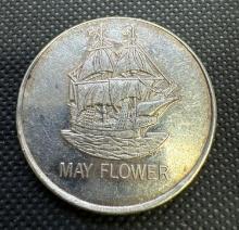 World Trade May Flower 1 Troy Oz .999 Fine Silver Bullion Coin