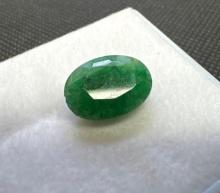 Oval Cut Green Emerald Gemstone 5.50ct