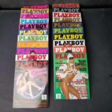 Box of approx. 20 Playboy adult entertainment magazines 1999-2000