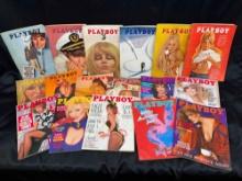 17 Vintage Playboy Magazines 1960s-1980s Centerfolds