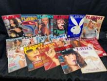 17 Playboy magazines 1980s-1990s Centerfolds