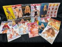 18 Vintage 1970s-1990s Playboy Magazines Crnterfolds