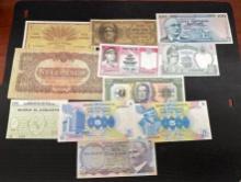 Foreign Banknotes Turkey, Italy, Nepal, Iceland, and more