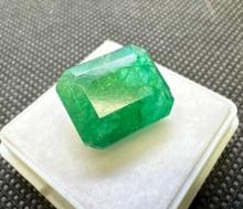 Emerald Cut Green Emerald Gemstone 10.65ct