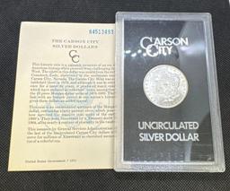 1884 GSA Carson City Morgan Silver Dollar 90% Silver Coin