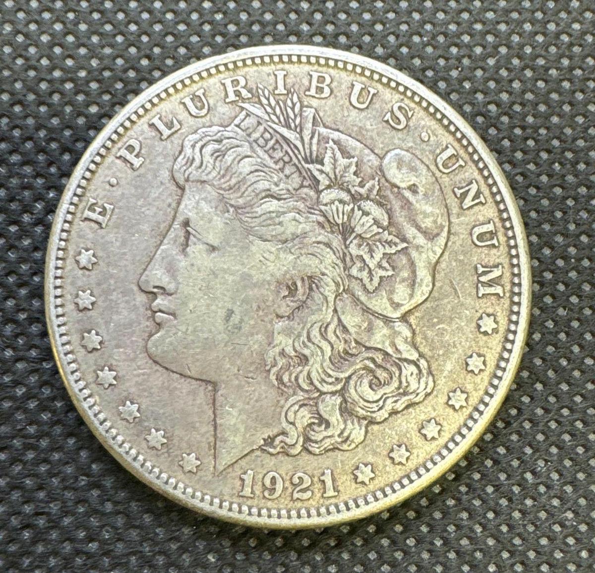 1921-S Morgan Silver Dollar 90% Silver Coin 0.94 Oz