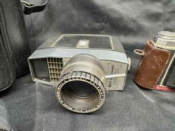 Bell n Howell Zoomatic and Kodak Retina Xenar cameras and accessories
