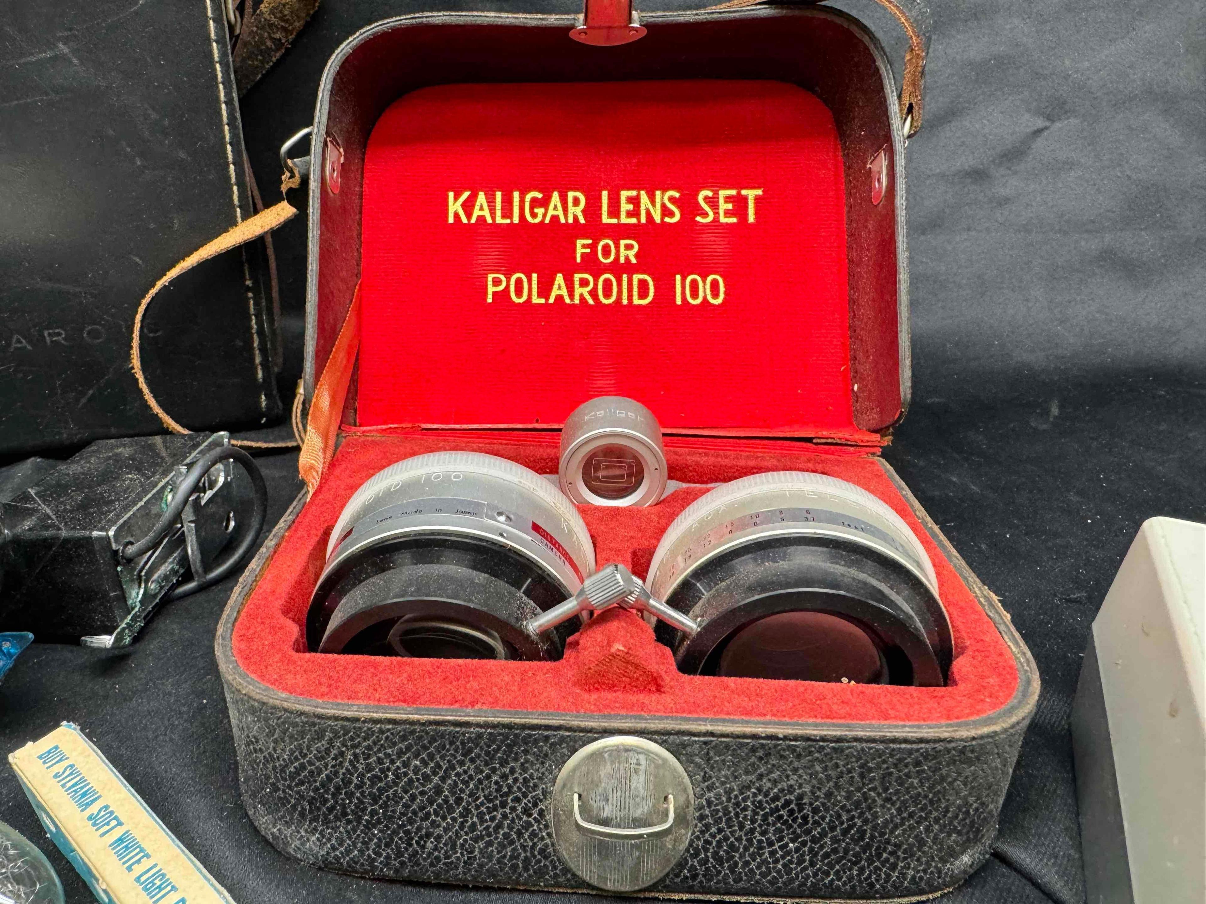 Polaroid Automatic 100 Land Camera and accessory kit
