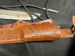 Vintage S&S Helle Holmedal Norge Norway Knife W/Sheath Norwegian Viking Hunting