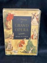 1946 A Treasury Of Grand Opera Antique Paperback Book By Henry Simon Antique book, Topic Music