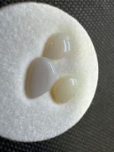 3 White Opal Gemstone 1.40 Ct