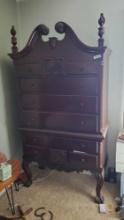 Large vintage dresser with contents @ farm